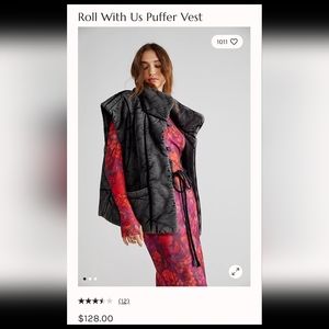 NWT Free People Roll With Us Puffer Vest sz XS